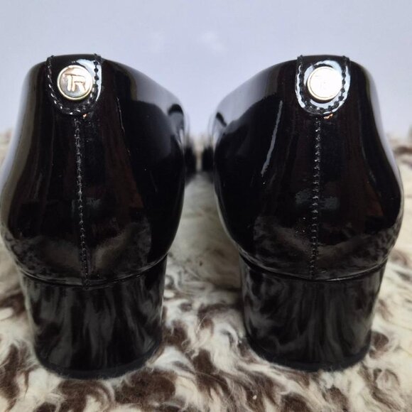 Tayrn Rose Black Patent Leather Dress Shoes Size 5 - Picture 6 of 7